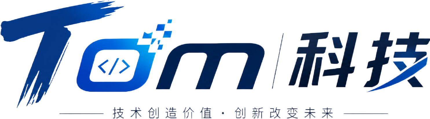 Tom科技 横向Logo